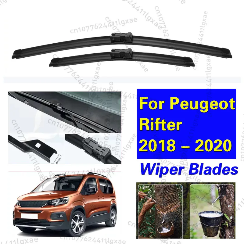 

Car Wiper For Peugeot Rifter 2018 2019 2020 Front Wiper Blades Windshield Windscreen Front Window Auto Accessories 26"+17"