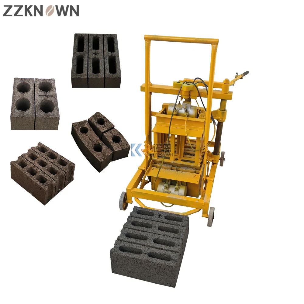 

Hollow Block Machine Clay Extruder Movable Bricks Machine Manual Small Brick Making Machines