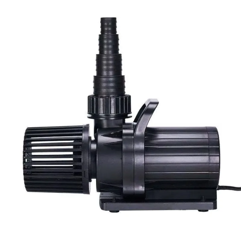 Durable plastic submersible fountain pumps for garden fish ponds and aquariums, high-flow pumps with power adapter box packaging