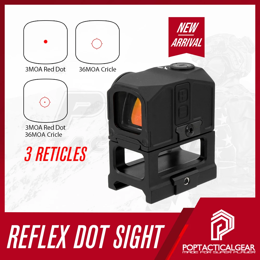 

RDP-1 3MOA 1X19mm MOTAC Sight Multi-Reticle Enclosed Red Dot Sight Shock Resistance 1500G Forces 6061-T6 Aerospace Aluminum