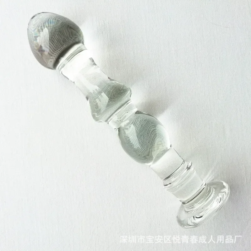 كريستال زجاج شرجي ألعاب جنسية فتحة الشرج الفناء الخلفي سدادة G بقعة عصا الإناث متعة الاستمناء مثليه Gspot تحفيز #2