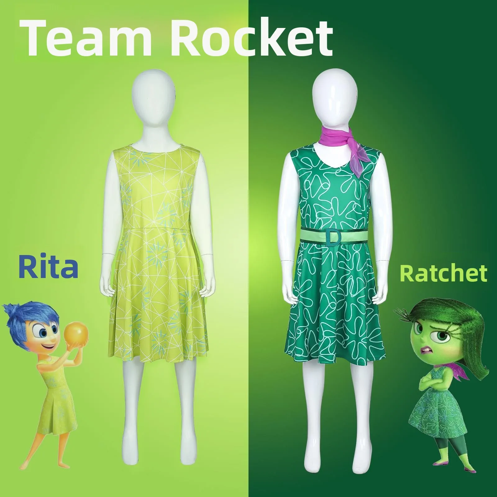 

InsideOut 2, сценический костюм для косплея на Хэллоуин, одежда для выступлений, Anxious Happy Emotional nce T orm