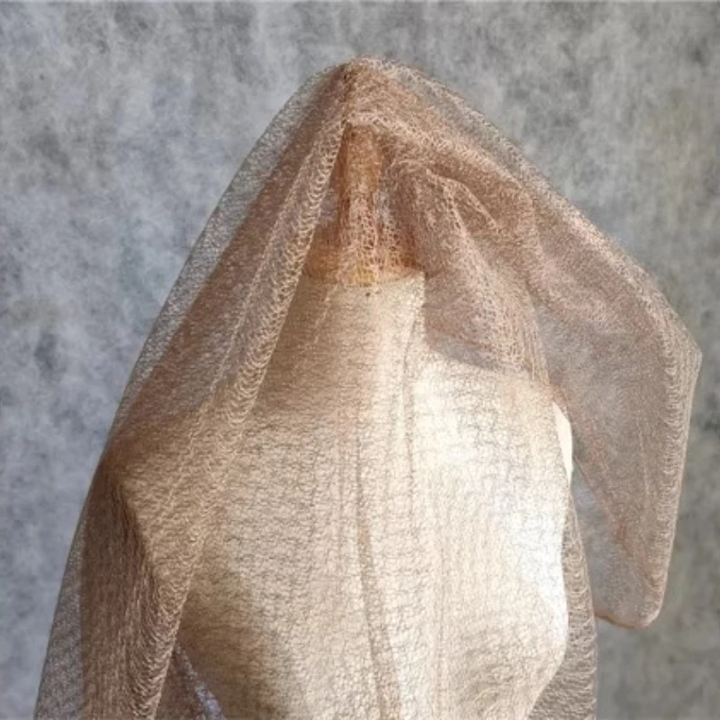 

Желтая сетчатая ткань с ажурным узором для шитья, подкладки, аксессуаров для платьев, оптовая продажа, ткань на метры