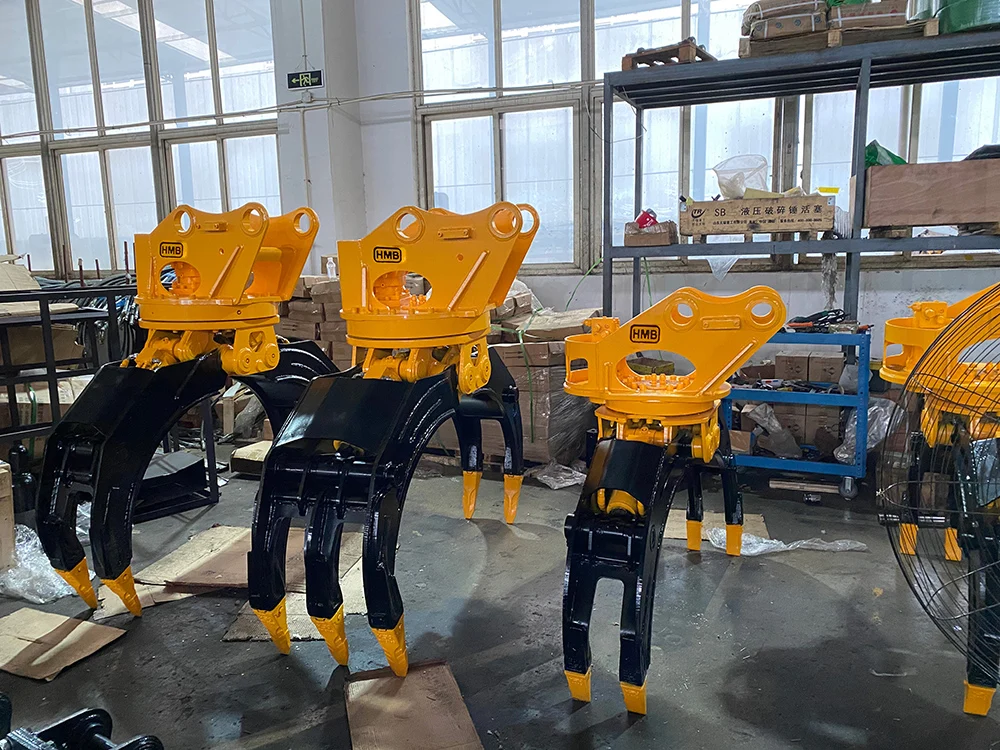 Factory Price Ce/ISO Certificate China Manufacturer Hydraulic Rotating Rock Grapple Wood Grab For All Brands Of Excavators