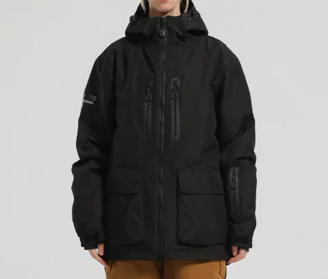 سترة تزلج على الجليد للرجال والنساء مقاومة للماء والرياح لوحة واحدة احترافية ولوحة مزدوجة وتصميم دافئ فضفاض