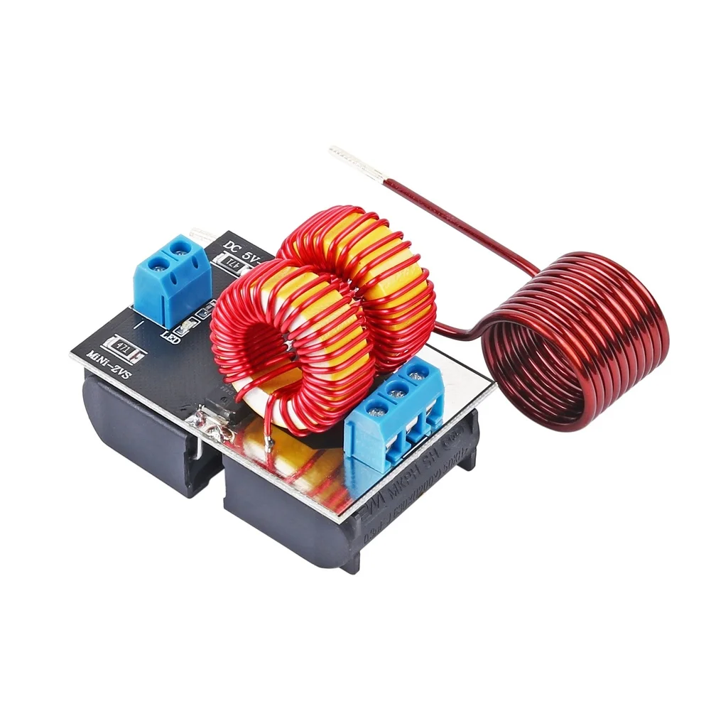 For MINI for zvs Induction Heating Driver with Coil for Electromagnetic Jacob Ladder DC 5V 12V Input 5.6x3.8x4.5cm Dimensions