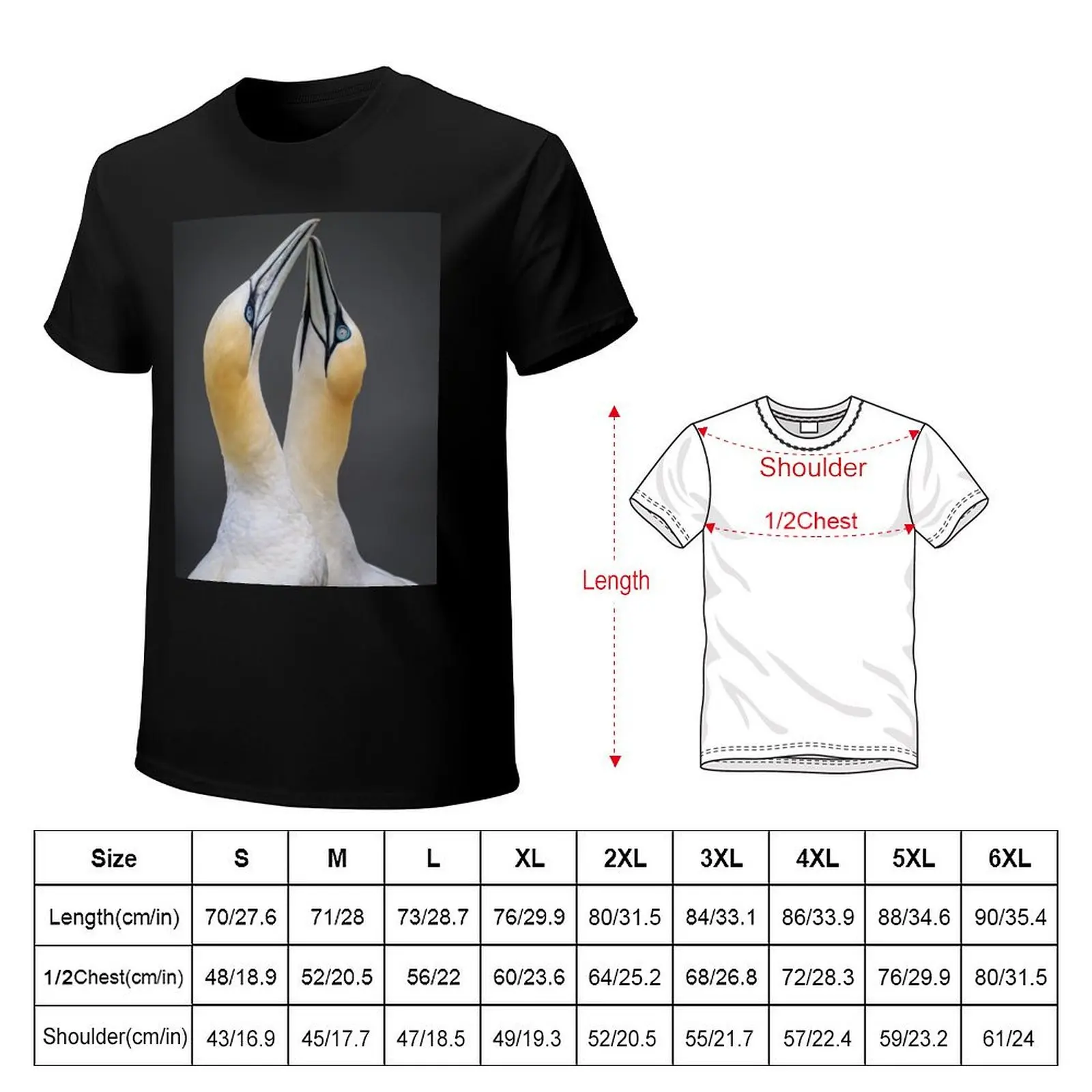 Gannets in Love T-Shirt baggy shirts man clothes new edition kawaii clothes mens clothing