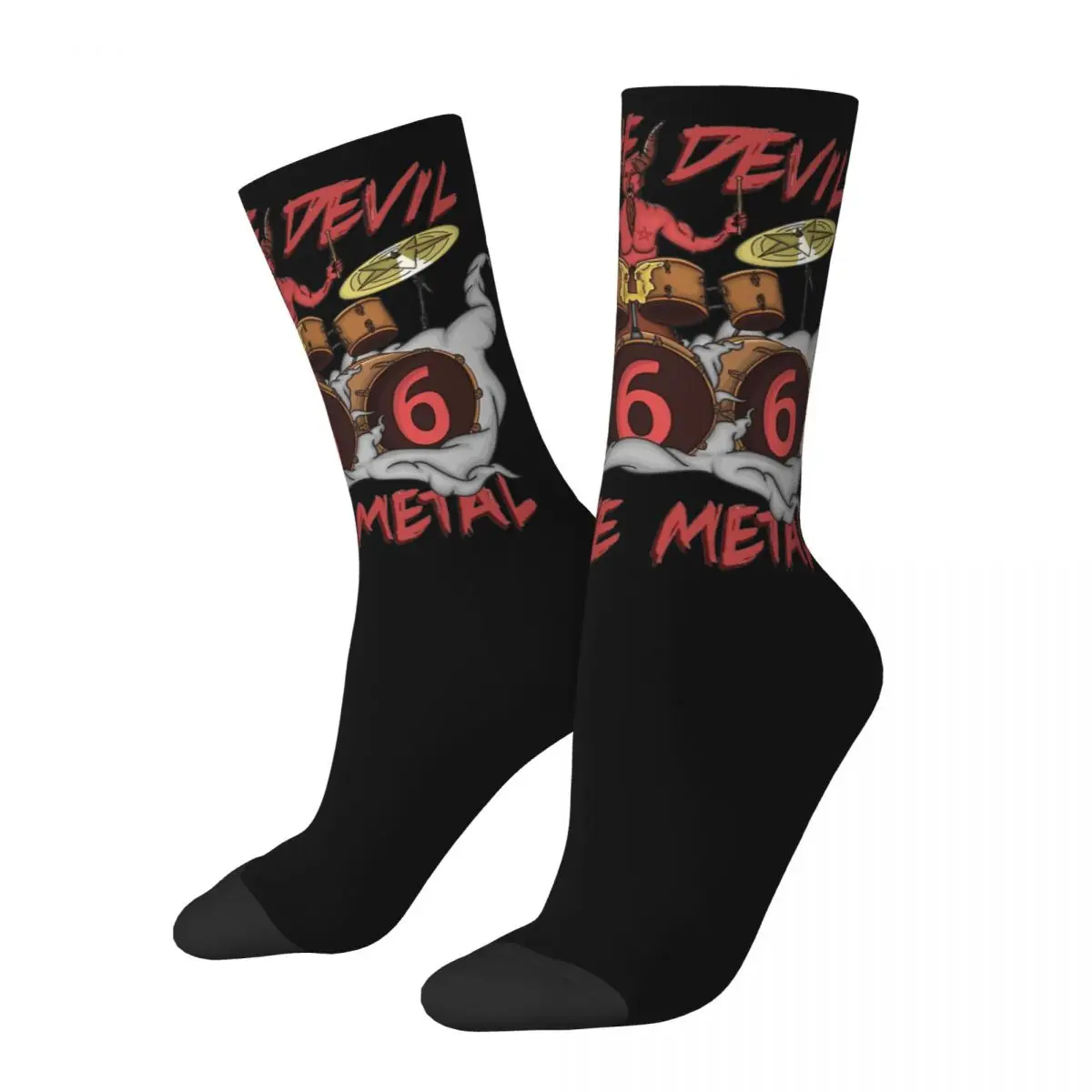 

Unisex Beelzeboss Tenacious D Socks Cotton Fashion Metal Music Socks Novelty Merch Middle TubeCrew Socks Birthday Present