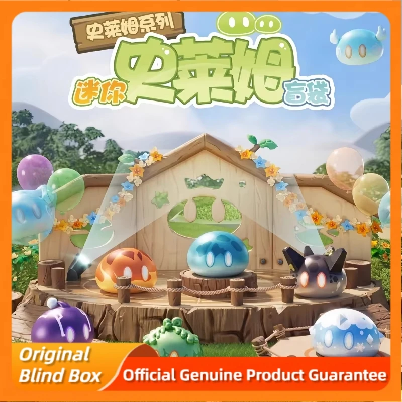 

Подлинная поставка Genshin Impact The Slime Series Mystery Box, милая игровая периферия, настольная слепая сумка, мини-статуэтки, коллекционные игрушки