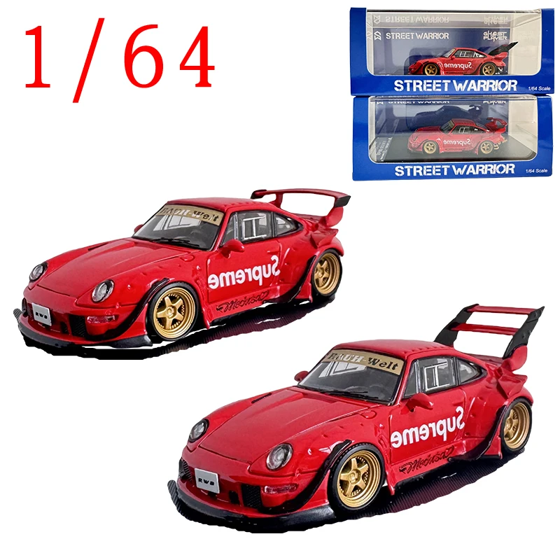 

SW Литая под давлением модель гоночного автомобиля Porsche RWB 993 в масштабе 1/64 из сплава Porsche RWB 993 Модель автомобиля с высоким и низким заднем крылом Игрушки для мальчиков