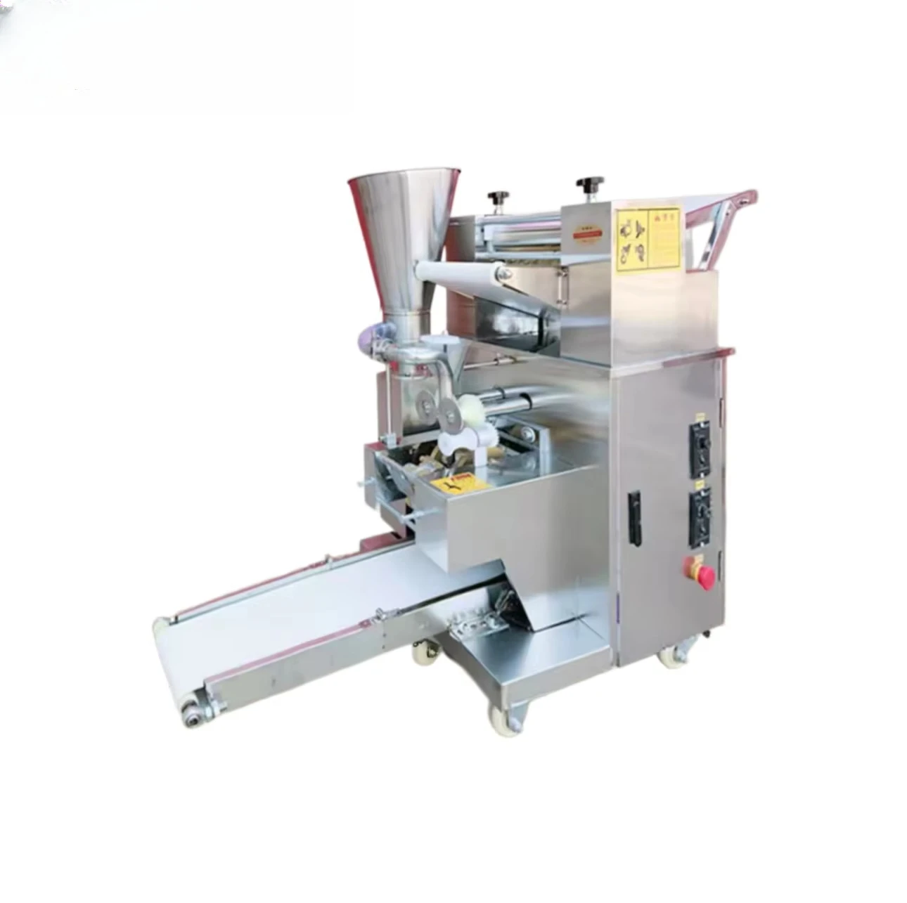 Multi-Function Automatic Stainless Steel Dumpling Machine Commercial Maker for Spring Rolls & Wontons Replaceable Head