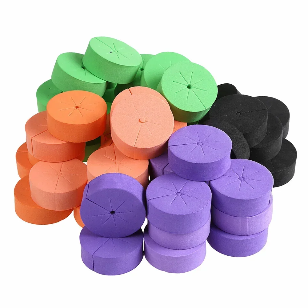 

100Pcs Garden Clone Collars Neoprene Inserts Sponge Blocks For Pots Cultivation Root Fix Garden Planting Supplies