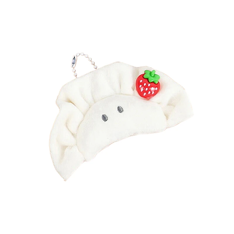 1PC Cute Simulation Food Dumpling Bow Doll Pendant Woman Keychain Bag Charms Toy Car Keyring Party Gift Trinket Gifts For Friend