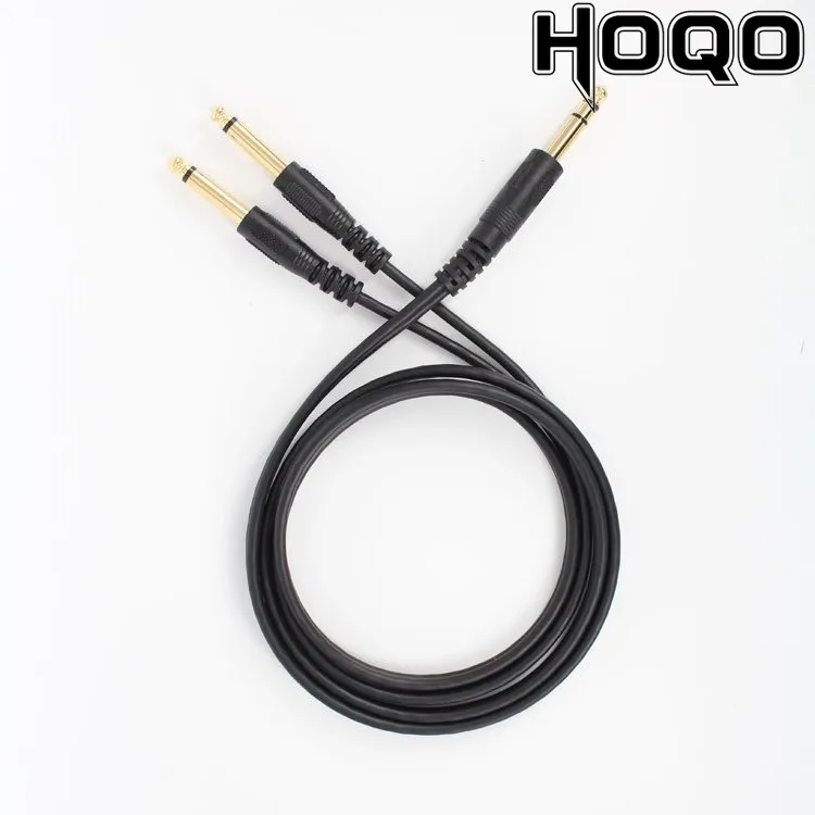 Cable TRS de 6.35mm a 2*6.35mm TS, Cable de Altavoz TRS Macho de 1/4 de Pulgada para Amplificador de Guitarra, Teclado e Instrumentos Profesionales