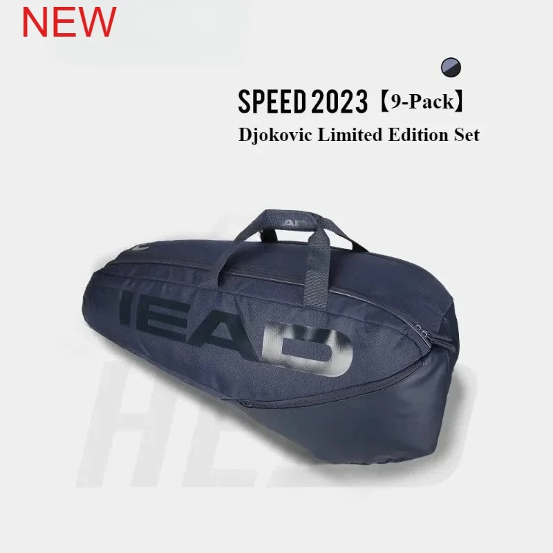 

New Heads Большая вместимость, 9 предметов, ограниченная серия, теннисная сумка, сумка для ракеток для бадминтона, сумка с независимым отделением для обуви