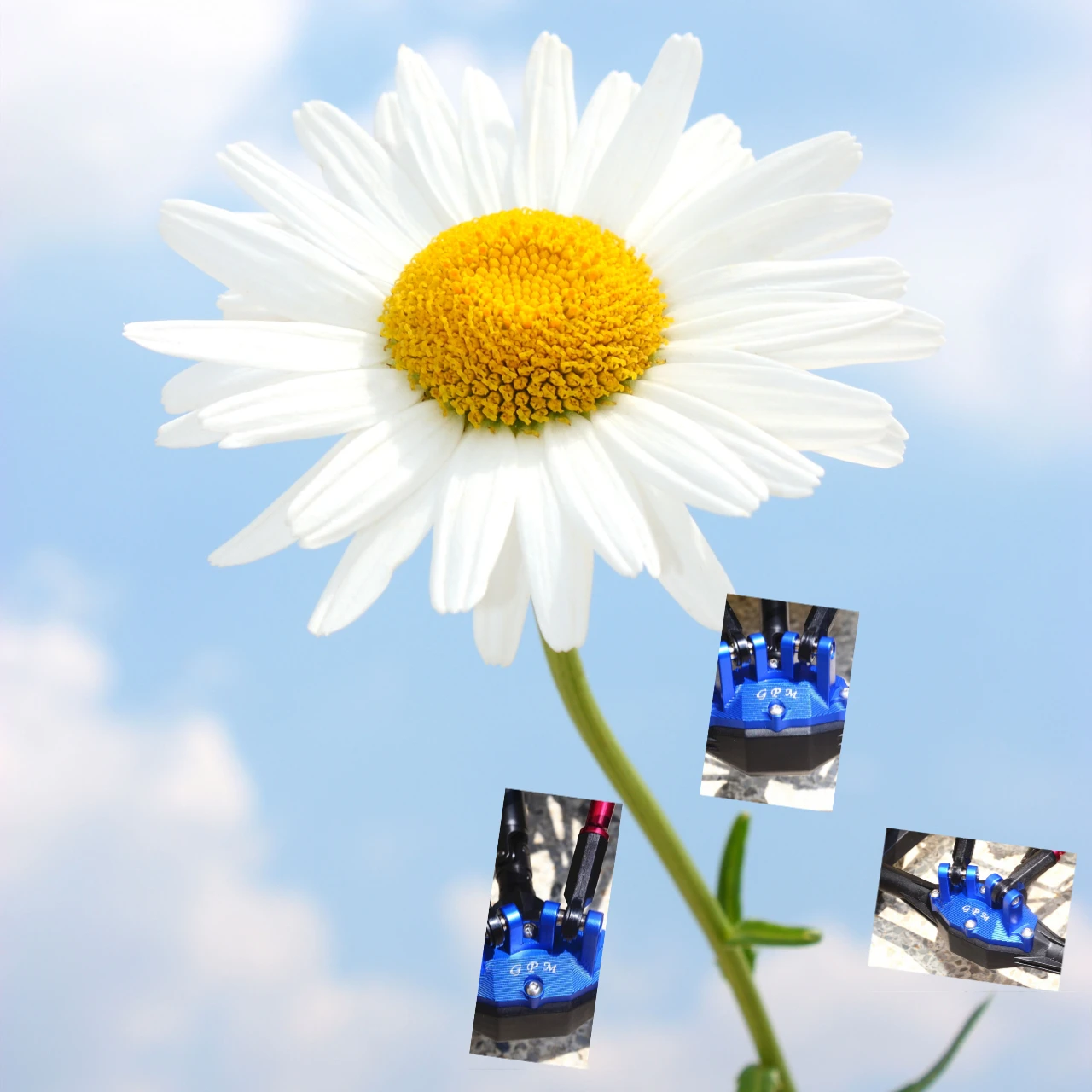 

GPM Alloy Rear Upper Gearbox Mount for Upper Suspension Links Compatible with LOSI 1/10 Baja Rey Off-Road Racing Truck