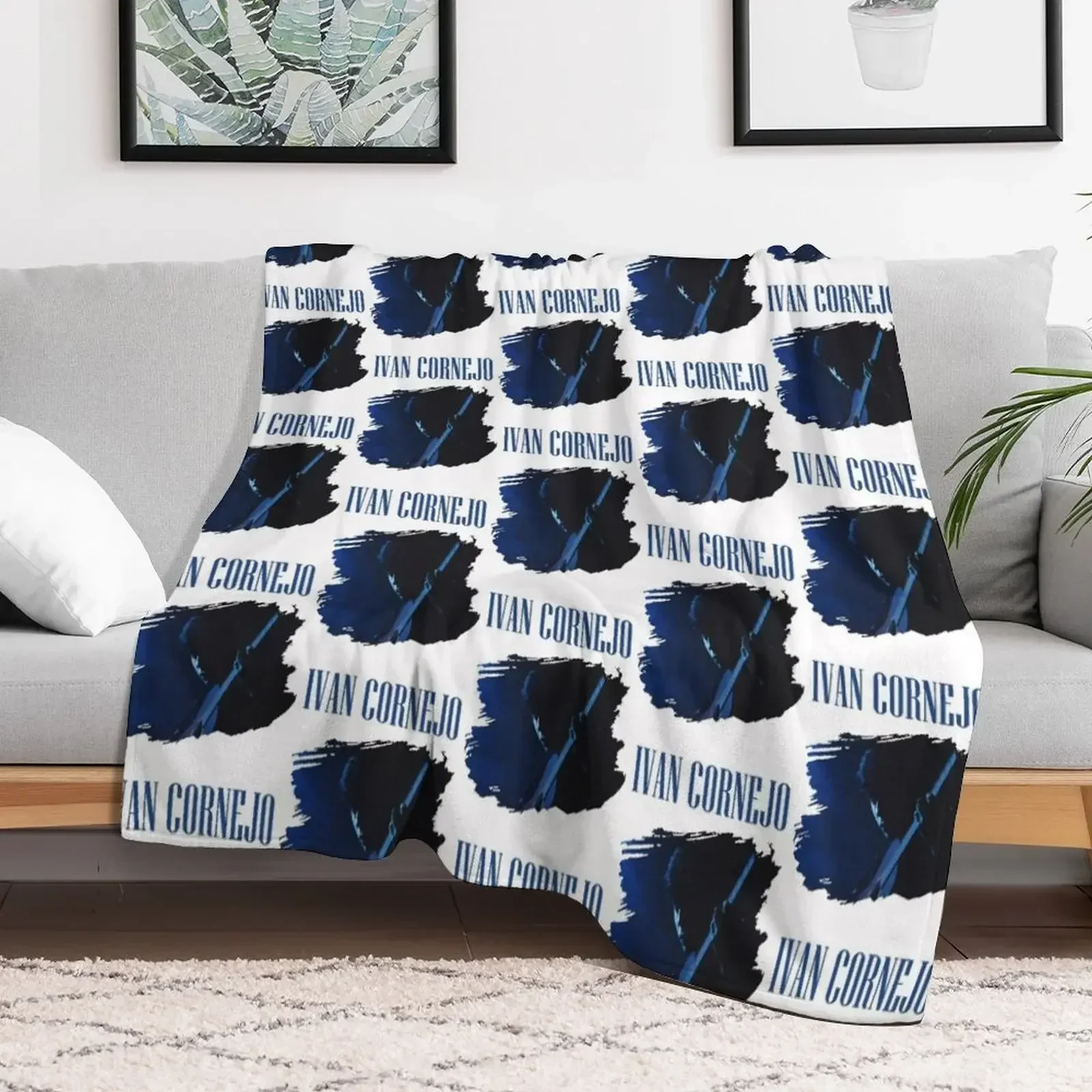 Ivan Cornejo Photo With Text v2 Throw Blanket Loose Moving Quilt blankets and throws Blankets