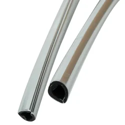 2M*6mm Car Door Chrome Moulding Trim Strip Edge Scratch Guard Protector Cover Strip Roll Chrome Styling Moulding Trim Strip Part