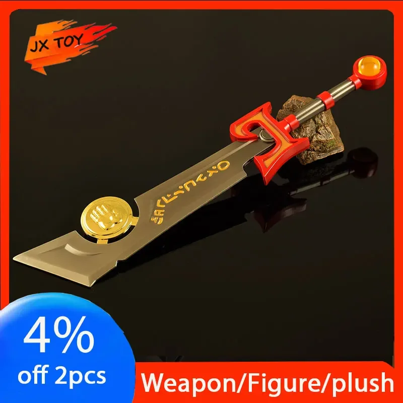 JX TOY 30cm Warcraft Weapon Ashbringer Sword Metal Model Collectible Katana WOW Game Peripherals Desk Ornaments Boy Knife Safety