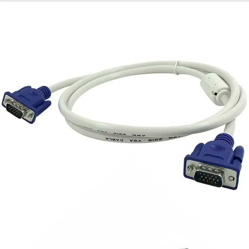 VGA Male to Male Cable for Computer Monitor HD Data Extension Line Projector Video Longer Line 1.5m 3m 5m