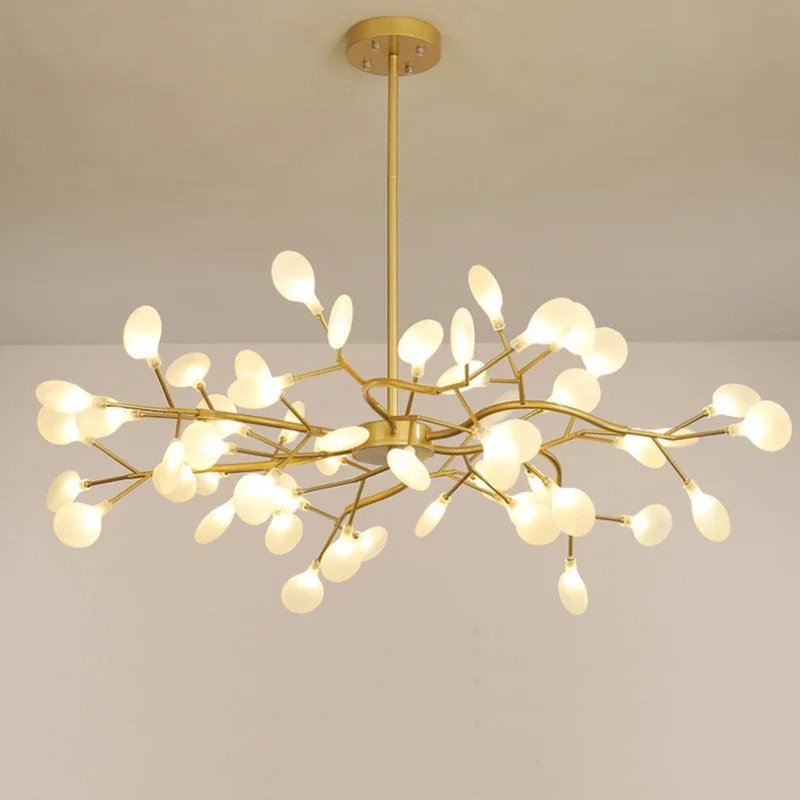 Imagem -05 - Firefly Branch Shape Teto Chandelier Iluminação Led Interior Pendurado Lâmpada Fit para Casa Bebê Criança Sala de Estar Decoração do Quarto g4