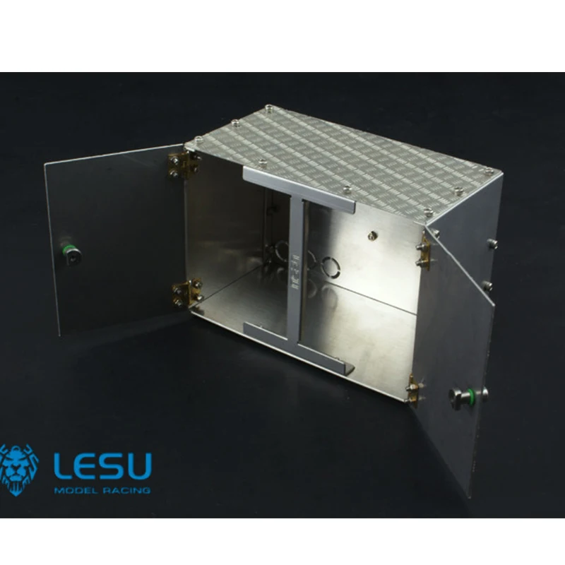RC LESU 1/14 Metall-Aluminium-Legierung Simulations-Werkzeugkasten für Tamiya Hydraulikbagger, Lader, Muldenkipper, DIY-Teile – Detail 3