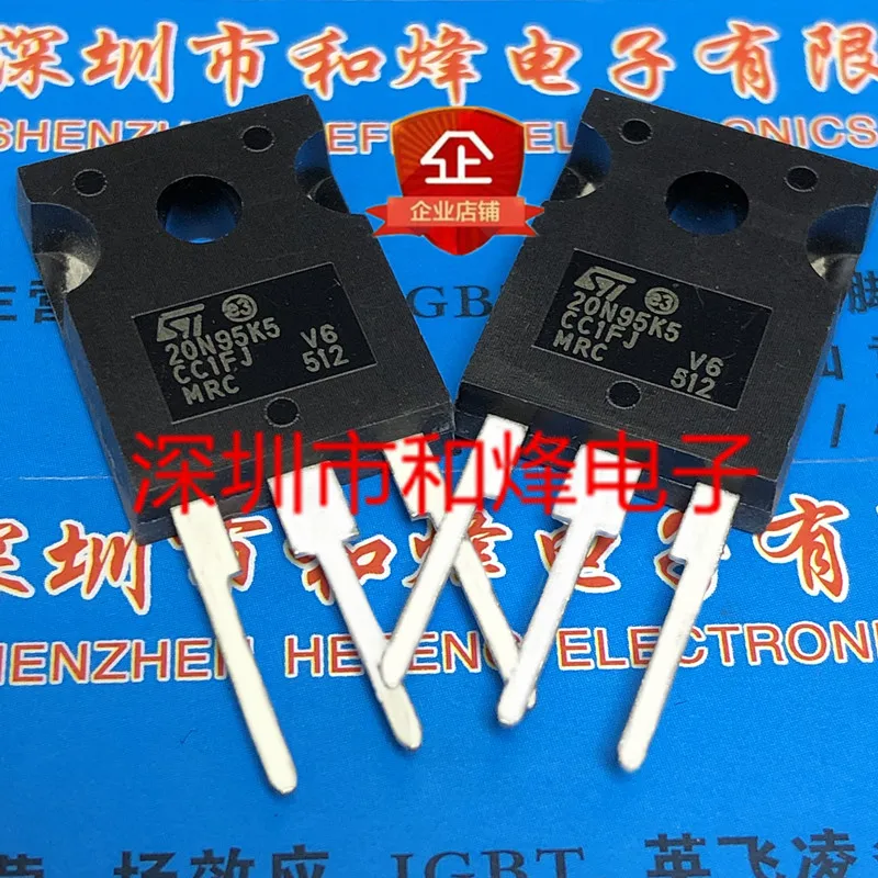 10PCS/lot STW20N95K5 20N95K5  TO-247 950V 17.5A Really Stock Best Quality In Stock Fast Shipping