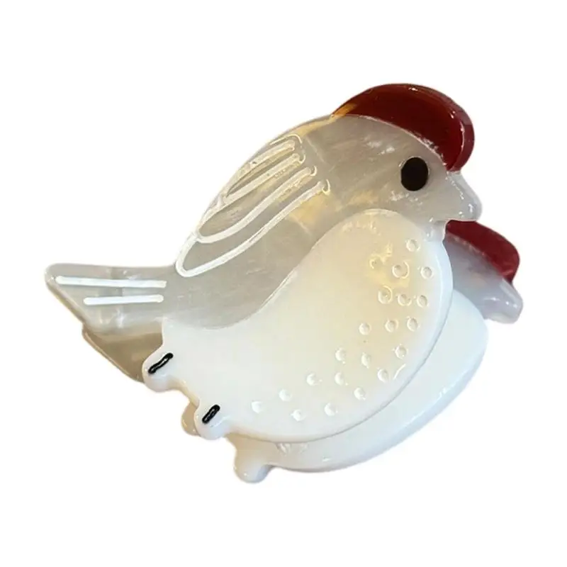 

A52E Lovely Cartoon Bird Hair Clip Small Bird Acetate Hairpin Light weight Hair Barrette for Women and Girls