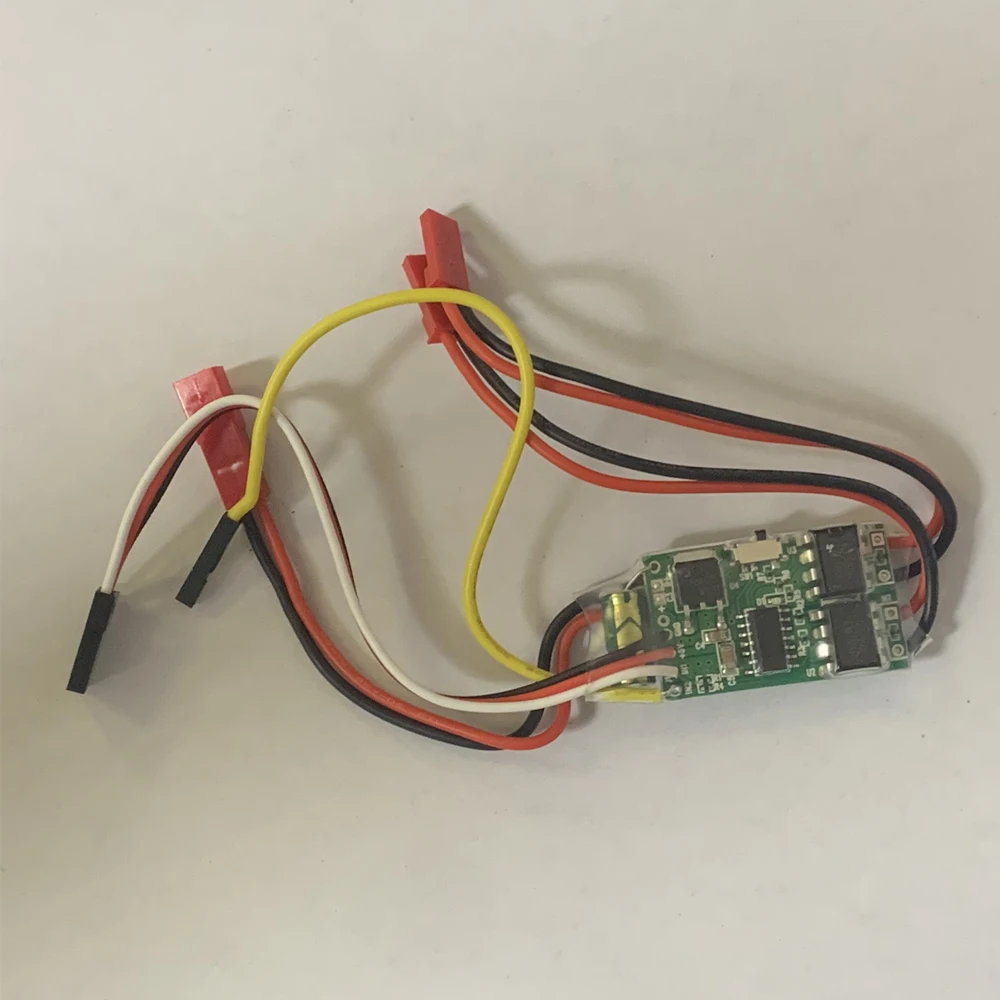 Dual Way Bidirectional Brushed Speed Controller DC 6-14V 2S-3S Lipo ESC Speed Control for RC Model Boat/Tank 130 Brushed Motor