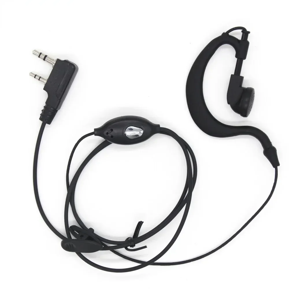 2 uds auricular tipo K con micrófono PTT Walkie Talkie auricular para Kenwood BAOFENG Radio alta calidad gran oferta