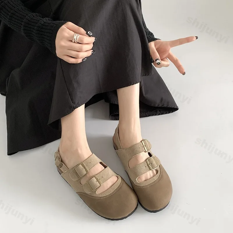 

Women's Fashion Retro Versatile Thick Soled Casual Slippers 2025 Autumn Comfortablr Soft Soled Hollow Breathable Chunky Draggers