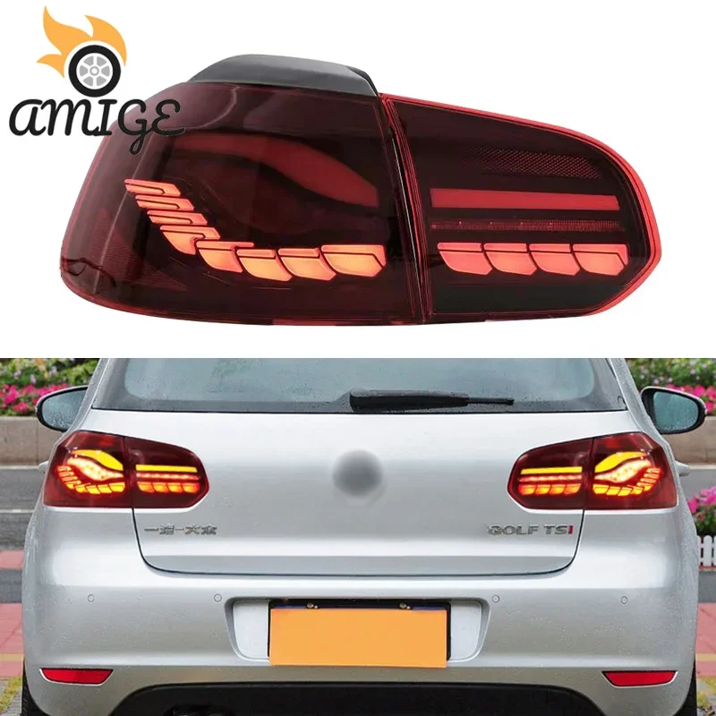 

Car LED Tail Light For Volkswagen VW Golf 6 MK6 R20 2009 - 2013 Rear Running Lamp Brake Reverse Dynamic Turn Signal Taillight