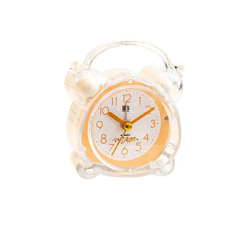 Réveil numérique à piles avec rétroéclairage, cristal silencieux, dessin animé, cadeau pour enfants, filles, petit réveil de table électronique