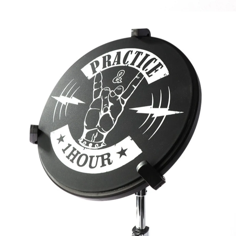 12 polegadas mudo tambor iniciante silêncio profissional kit de bateria prática metrônomo tambores almofada greve placa instrumento musical percussão