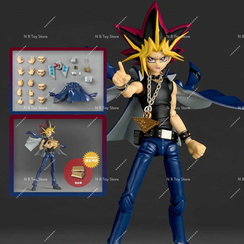 

100% in Store Orignal Kaiyodo Revoletech Anime Yu-Gi-OH Duel Monsters Yami Yugi Anime Figuras Regalos Juguetes