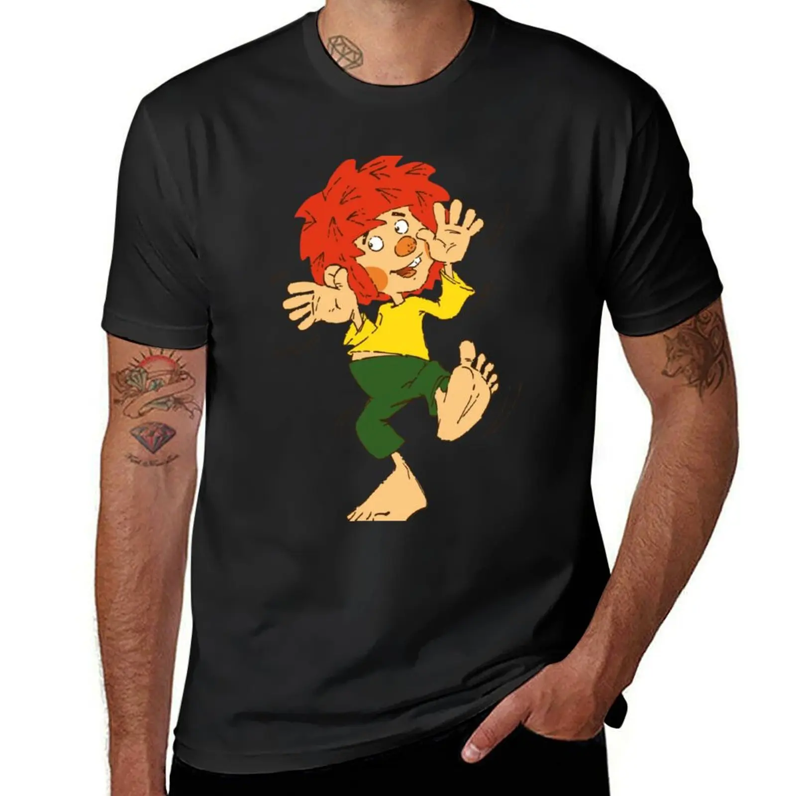 

Pumuckl Tanzen T-Shirt hippie clothes graphics quick-drying mens t shirts pack