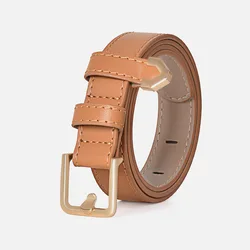 ALA Rising|L2433 Real Cow Leather Simple Style Women Belt For Office Lady High Quality  Soft Belts