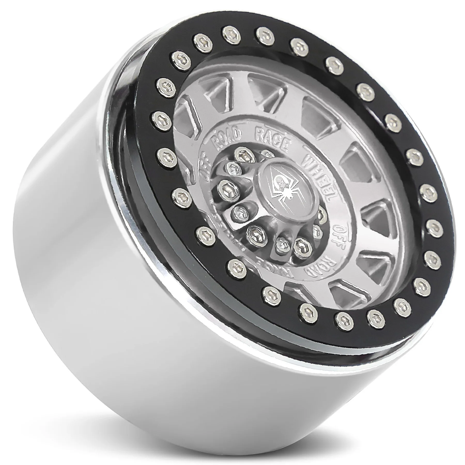 العنكبوت الأحمر المعدني 2.2 "Beadlock عجلة RAim محور عجلات ل 1/10 RC الزاحف سيارة محوري SCX10 الشبح RR10 RBX10 Traxxas TRX4 D90