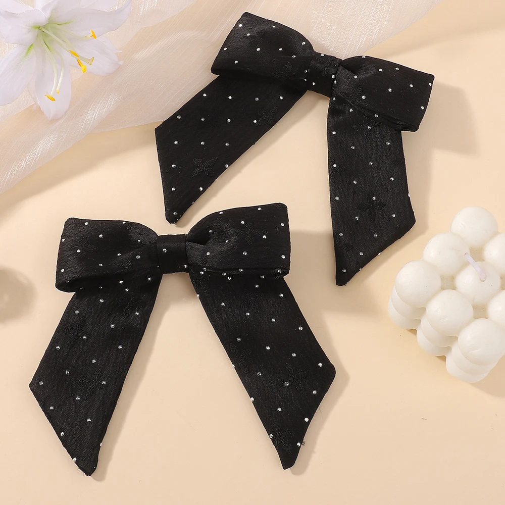 RAINBOW BOWS 2PCS/Lot Grosgrain Ribbon Hair Bows Boutique Hair Clip for Girls Hairgrips New Headwear Kids Hair Accessories Gift