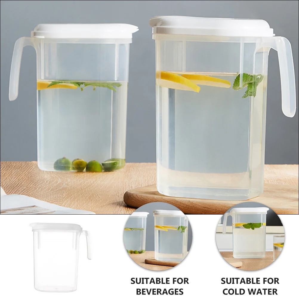 

1800 Ml Large Capacity Water Pitcher Plastic Jug for Iced Tea Beverage Juice Fridge Kitchen Use Safe Heat Resistant