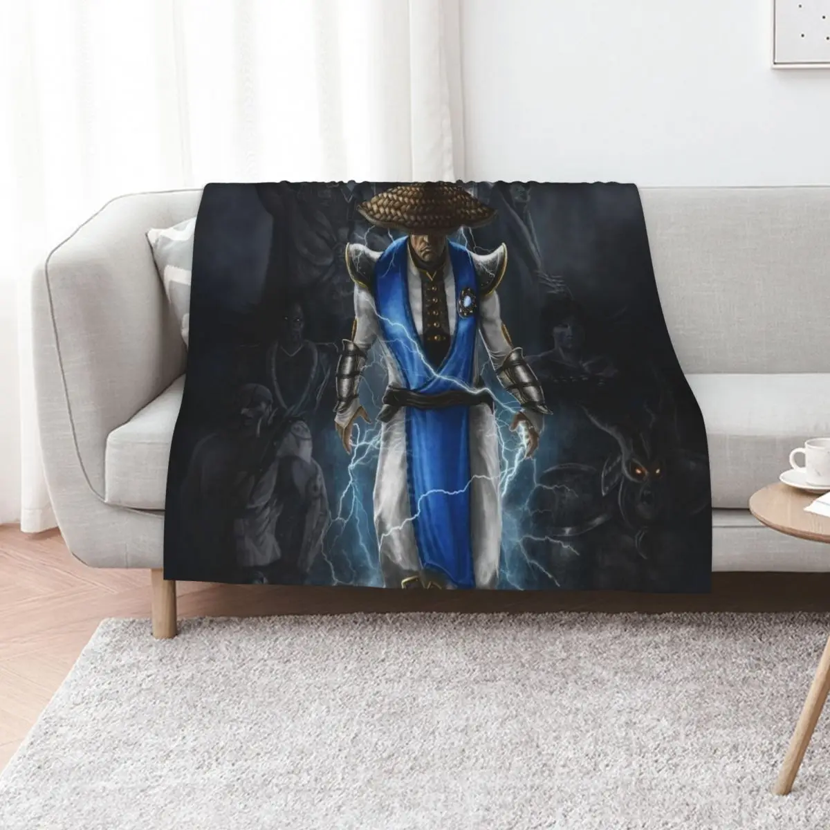 Raiden Mortal Kombat Throw Blanket Comforter Baby Weighted Sofa Quilt For Sofa Thin Blankets For Baby Blankets