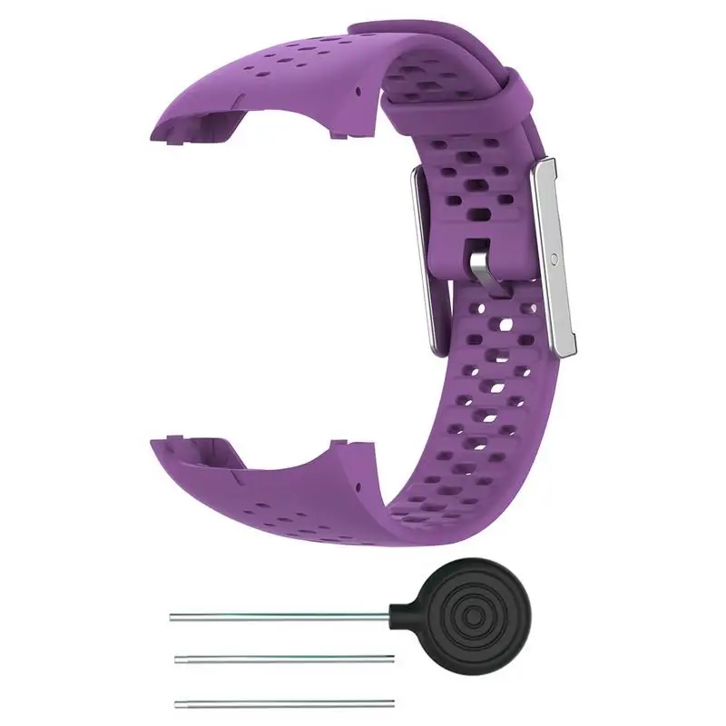 Silicone Watch Band Breathable Replacement Wrist Band Strap With Tools For Polar M400 M430 GPS Running Smart Sports Watch