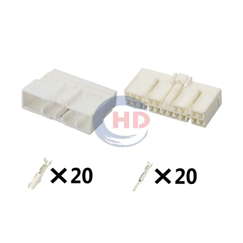 1-20 sets 20pin Amplifier & Multimedia Instrument Connector Plug MG641083 MG651080