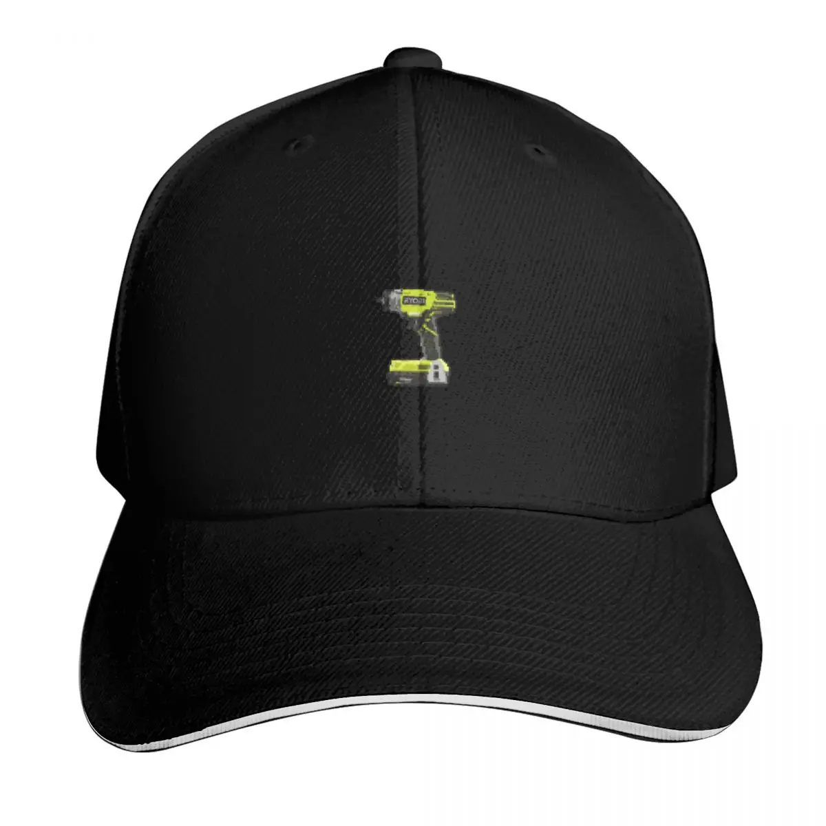 Ryobi impact driver in pixel art Baseball Cap Six Panel Structured Crown Sun Protection UPF 50+ Breathable Mesh Back