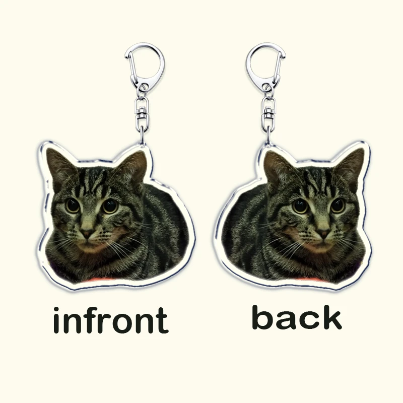 Fun Oh Lawd He Treading Keychains for Accessories Bag Funny Black Cat Meme Animal Pendant Keyrings Jewelry Fans Friends Gifts