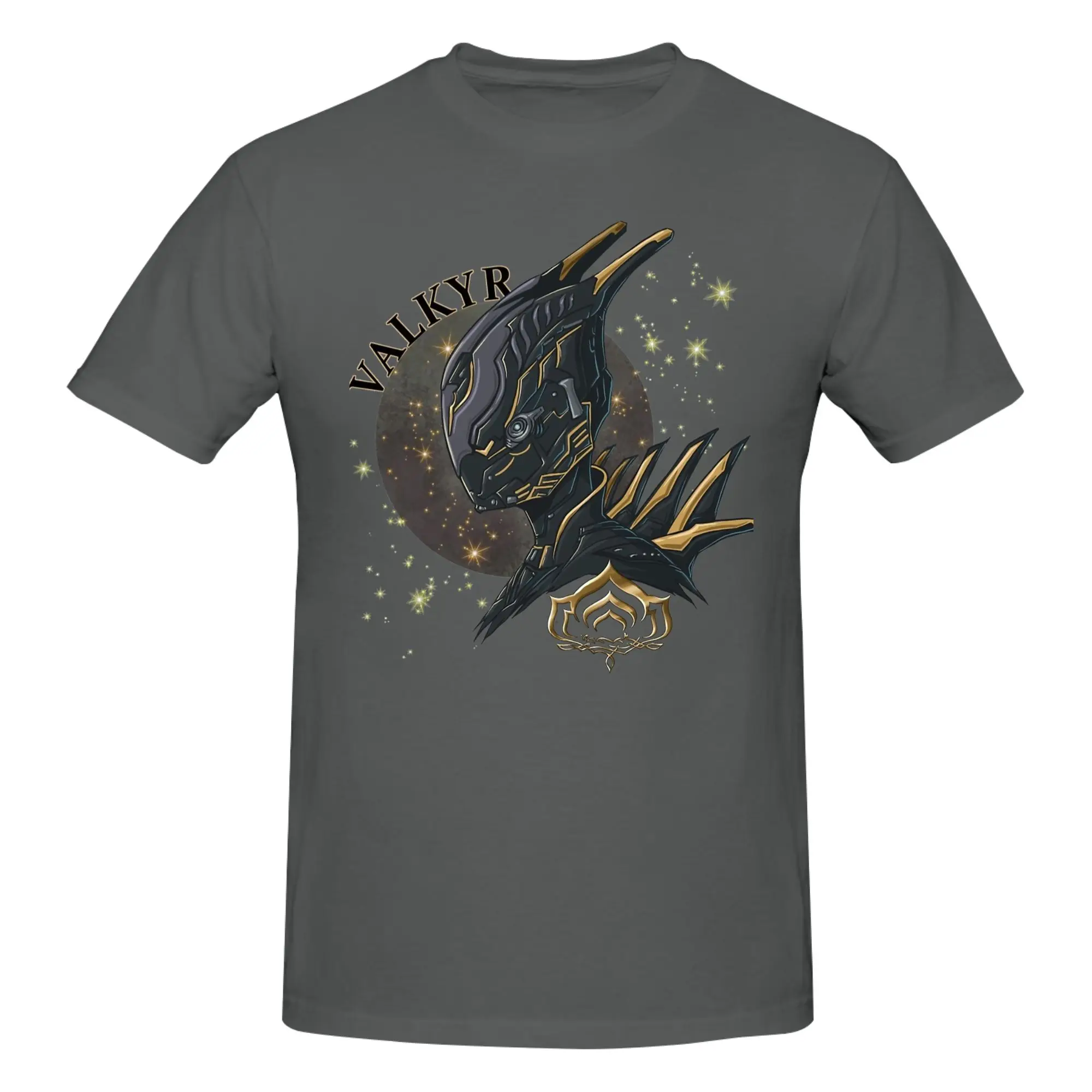 1 Piece Valkyr Funny 100% Cotton T-Shirt War-Frame Sci-Fi TPS Game Tees Tops For Men