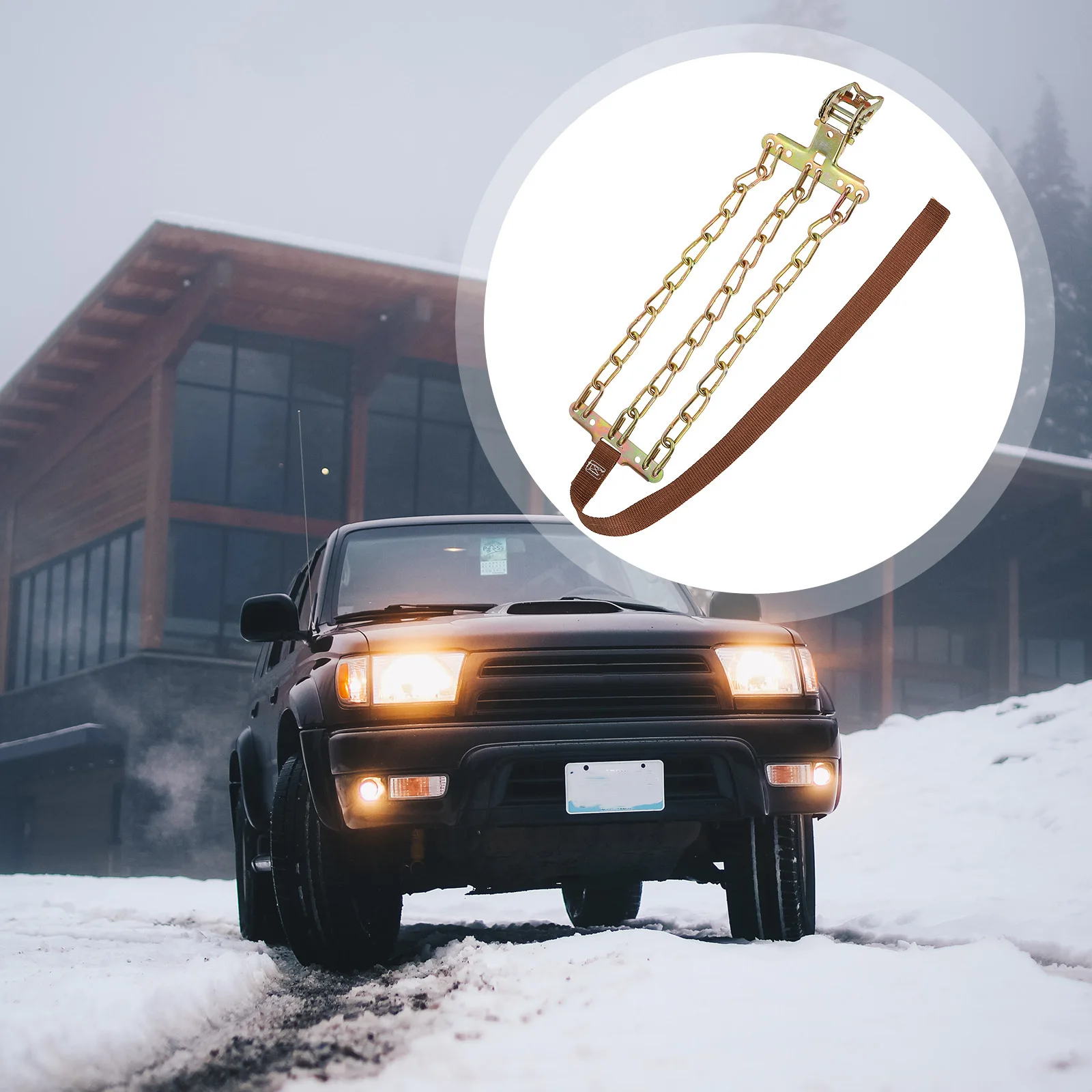 

3 Chains Snow Chain Professional Balance Design Automatic Tightener for Truck Car Wheels Winter Anti-Skid Suv Tire Ice Chain