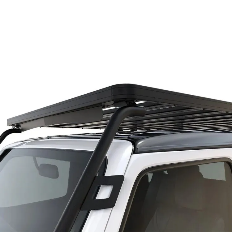 For 4X4 Off-road Luggage Rack Cargo Basket Black Steel & Aluminum Alloy 4 Door Full Top Roof Rack For Wrangler JL 2018+