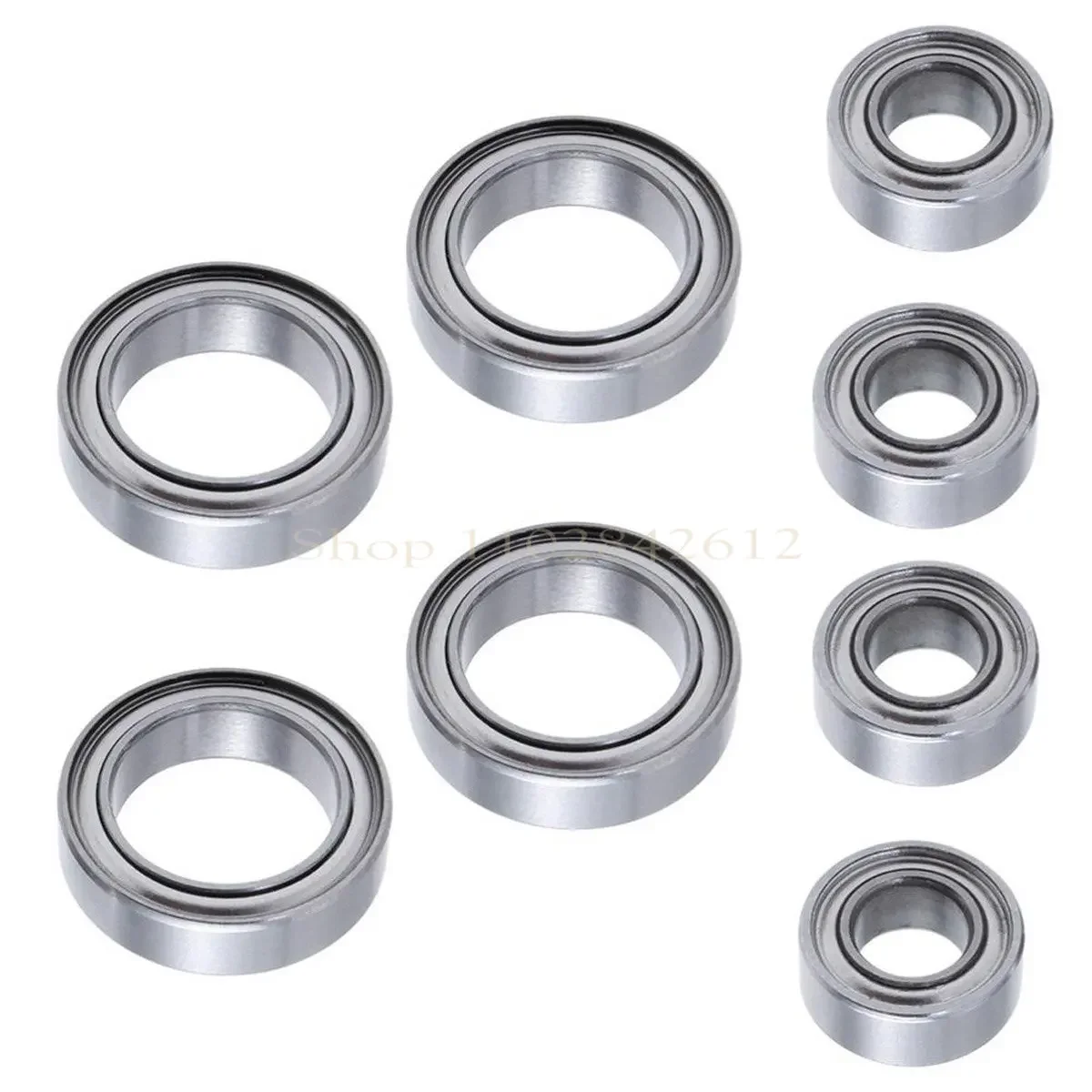 8PCS Ball Bearings 5x10x4mm (4P) 10x15x4mm (4P) HSP Upgrade Parts 02138 02139 For 1/10 RC Car 94123 94111 94166 94177 94188