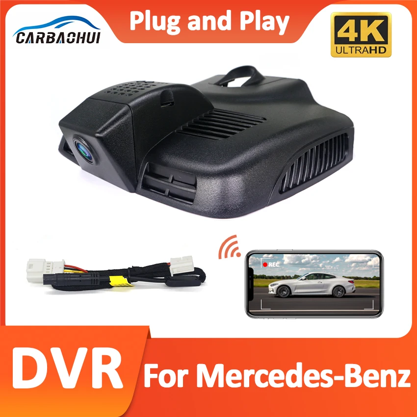 

4K Plug and play Car DVR Wifi Dashcam Video Recorder For Mercedes Benz GLC GLC260 GLC300 X253 C180 W213 E200 E300 2016~2022